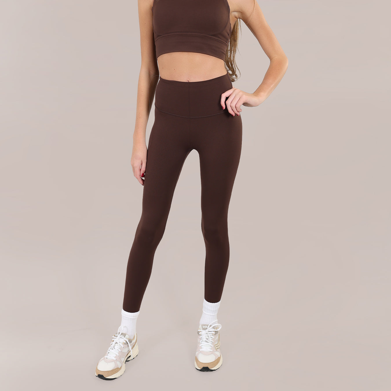 FIA ACTIVE LEGGINGS - BROWN