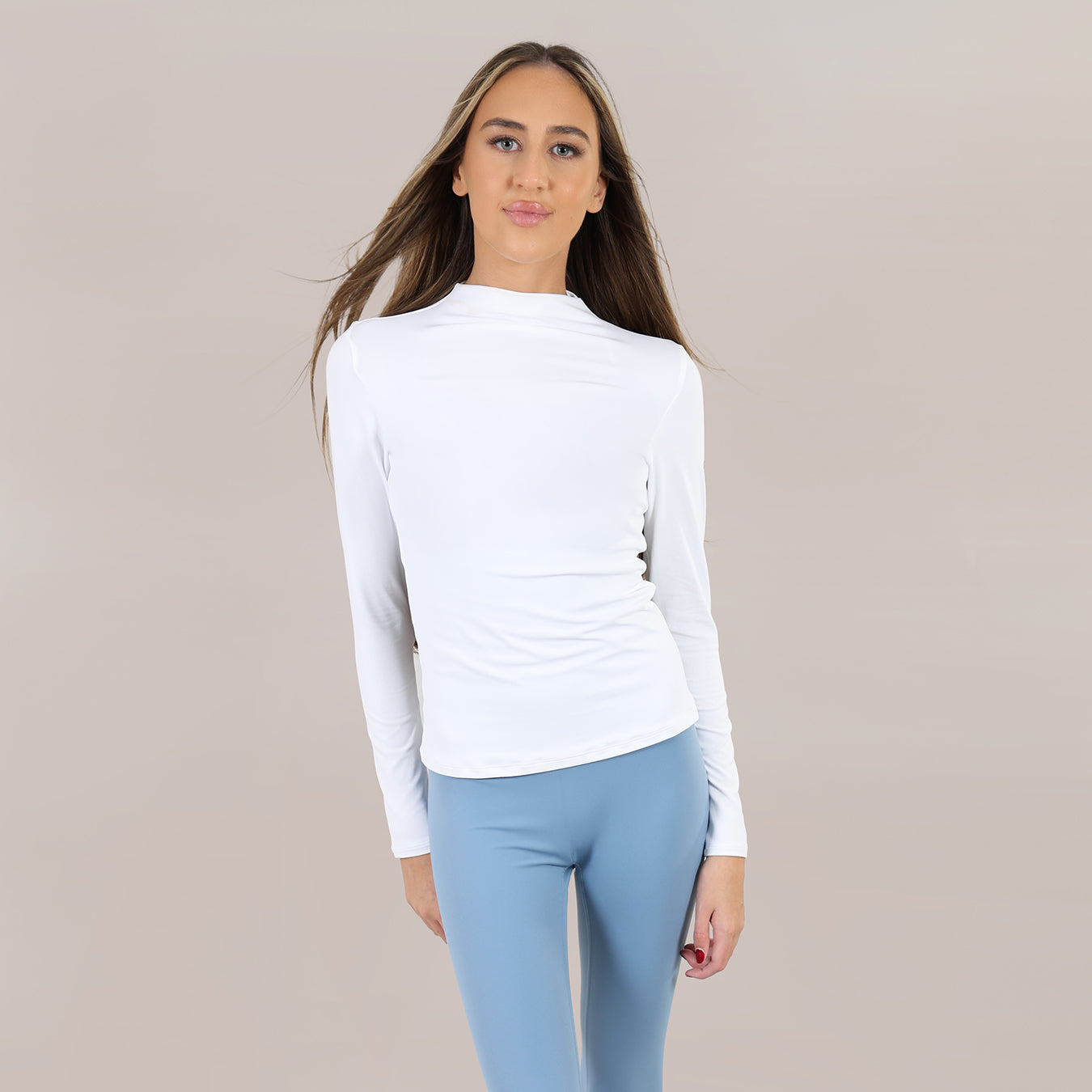 FIA LONG SLEEVE TOP - WHITE