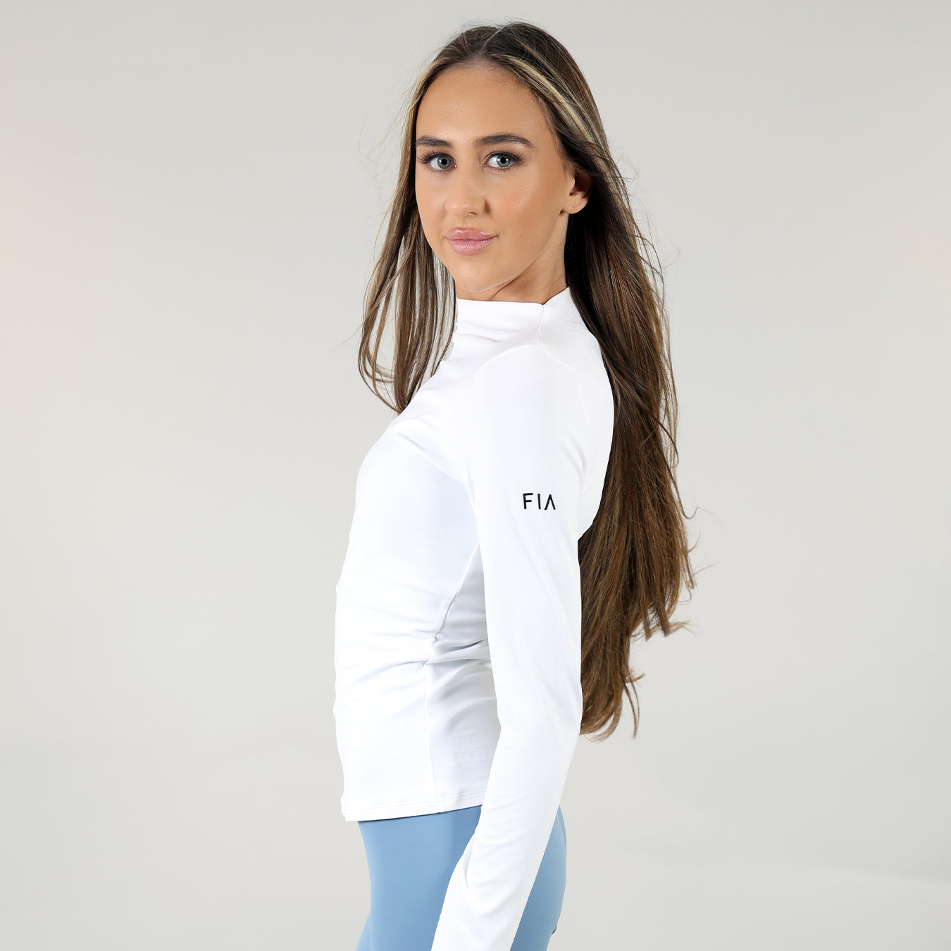 FIA LONG SLEEVE TOP - WHITE